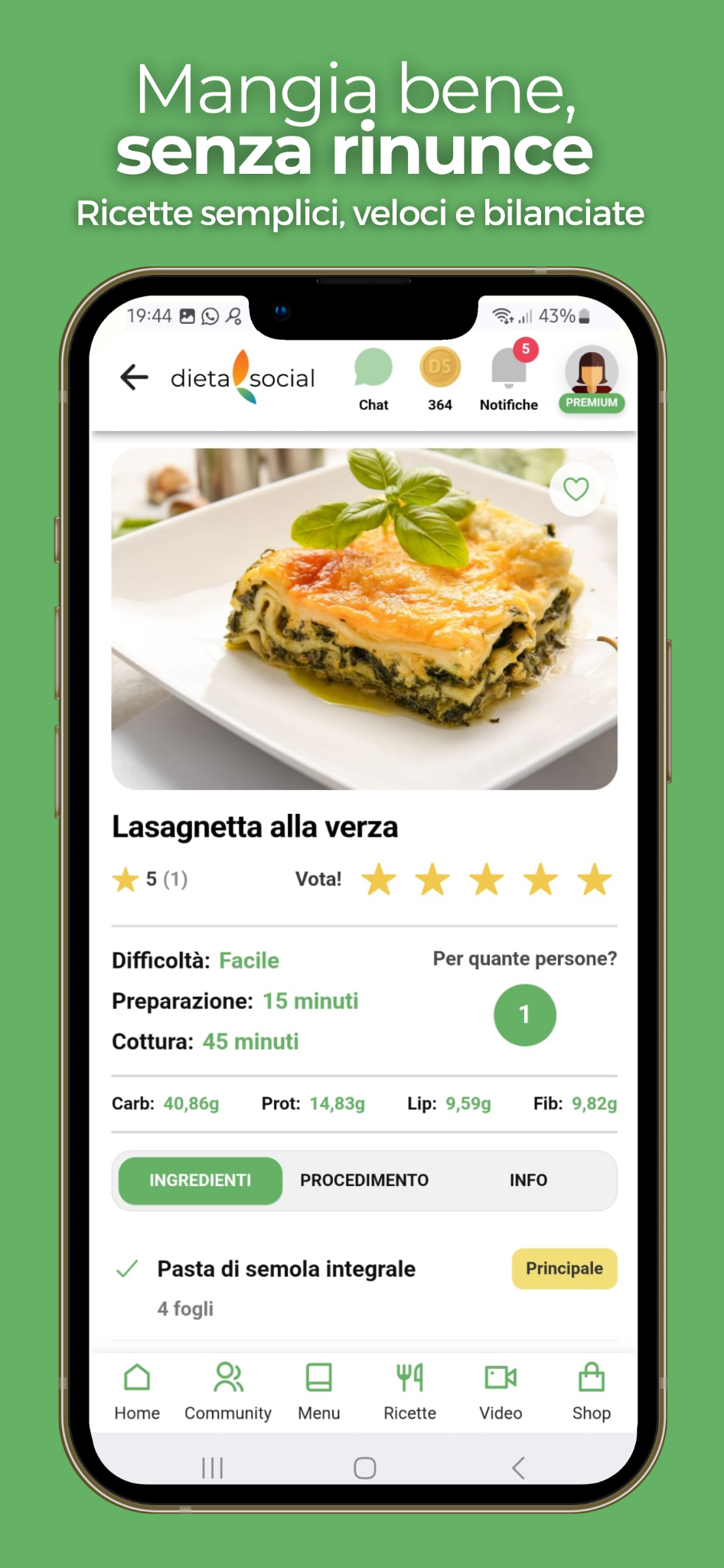 Dettaglio ricetta